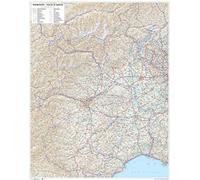 Piemonte. Valle d'Aosta. Carta stradale della regione 1:250.000 (carta murale plastificata stesa con aste cm 86 x 108 cm)