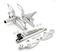 Piena del pedaggio del piede del piede di retroscena regolabile in alluminio per RS4 125 4t moto compatibile con i modelli 2005 2011 2011 2011 2014 2014 2014(Silver)
