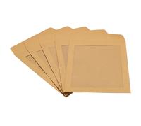 Piena Faccia Finestra Buste 10pz A5 Trasparente Singolo Lato,,Marrone