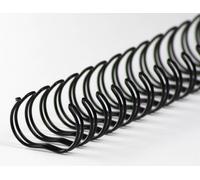 Pieni del binder wire 21 anelli 14,3 mm, nero da 9/16 pollici (100 pezzi) NEW