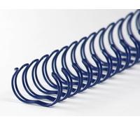 Pieni del binder wire 34 anelli 14,3 mm, 9/16 pollici, 3: 1 divisione blu (50 pezzi) NEW