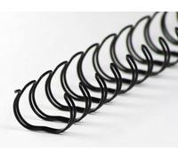 Pieni di binder wire 23 anelli 15,9 mm, 5/8 pollici, 2: 1 divisione nero (50 pezzi) NEW