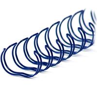 Pieni di binder wire 23 anelli 22,2 mm, 7/8 pollici, 2: 1 divisione, scatole bianche - blu (50 pezzi) NEW