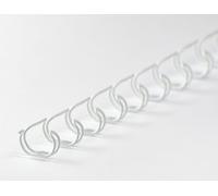 Pieni di binder wire 23 anelli 7,9 mm, 5/16 pollici, 2: 1 divisione bianca (100 pezzi) NEW