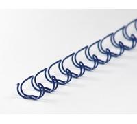 Pieni di binder wire 23 anelli 7,9 mm, 5/16 pollici, 2: 1 divisione blu (100 pezzi) NEW