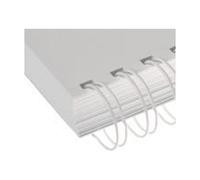 Pieni di binder wire 23 anelli Renz 12,7 mm, 1/2 pollici, 2: 1 divisione bianca (50 pezzi) NEW