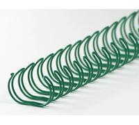 Pieni di binder wire 34 anelli 11,1 mm, 7/16 pollici, 3: 1 divisione verde (100 pezzi) NEW