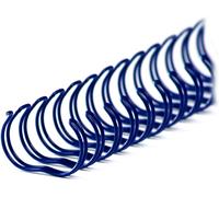 Pieni di binder wire 34 anelli 12,7 mm, 1/2 pollici, 3: 1 divisione, scatole bianche blu (100 pezzi) NEW