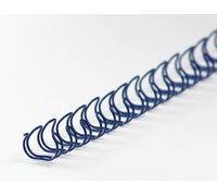 Pieni di binder wire 34 anelli 6,4 mm, 1/4 pollici, 3: 1 divisione blu (100 pezzi) NEW