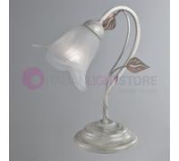 PIENZA Lumetto Abat-jour in Ferro Rustico Stile Floreale