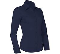 Pier 17 Camicia da donna con bottoni, aderente, a maniche lunghe, su misura, da lavoro, ufficio, Marina Militare, Medium