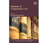 Pier Giuseppe Monateri Methods of Comparative Law (Copertina rigida)