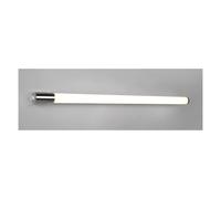 PIERA LAMPADA DA SPECCHIO LARGHEZZA CM 120 IP44 CROMO O NERA LED 21W CON PRESA SCHUKO INCORPORATA