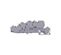 Wago Installationsetagenklemme 6 mm² mit N-Trennschlitten, NT/L/PE, Push-in CAGE CLAMP, 4 mm² grau