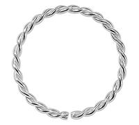 Piercing anello al naso intrecciato in argento sterling by Monster Piercing | Anello da naso intrecciato senza cuciture in argento sterling 925 | 8MM | Piercing ipoallergenico