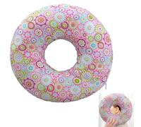 Piercing cuscino con foro, cuscino a ciambella, per chi dorme sul fianco, cuscino contro il mal d'orecchio, cuscino cavo per orecchio, ciambella, per chi dorme sul fianco (rosa)