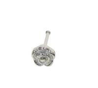 Piercing Naso Acciaio Chirurgico Cerchio1 Pezzi Piercing Naso Orecchini Helix Trago Orecchio Cartilagine Barra dritta/a forma di L con fiore di rosa