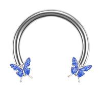 PIERCING NASO SEPTUM "BUTTERFLY EFFECT" 1,2x10MM
