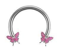 PIERCING NASO SEPTUM "BUTTERFLY EFFECT" 1,2x10MM