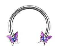 PIERCING NASO SEPTUM "BUTTERFLY EFFECT" 1,2x10MM