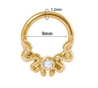 PIERCING NASO SEPTUM "FASCINO DEL SERPENTE" 1,2X8MM