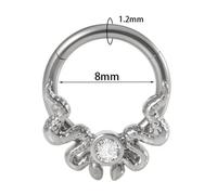 PIERCING NASO SEPTUM "FASCINO DEL SERPENTE" 1,2X8MM