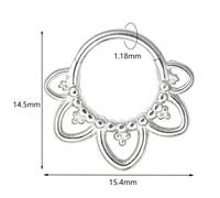 PIERCING NASO SEPTUM "LOTUS BLOOM" 1,18X15,4MM