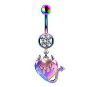 Piercing ombelico Cuore Ribelle