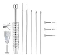 Piercing Taper Ball Grabber Tool per cambiare gioielli, Piercing Assès per le orecchie, 16G 18G Strumento applicatore di orecchini senza filettatura in acciaio inossidabile, Kit piercing per il corpo