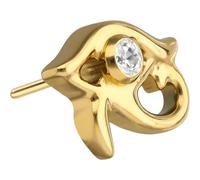 PIERCINGLINE Inserto in titanio con perno a pressione occhio di Horus, colore oro, argento