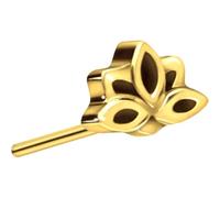 PIERCINGLINE Inserto in titanio con push-pin, luce della lotteria, senza spina labret, piercing per orecchio, trago, conch, colori assortiti, Titanio