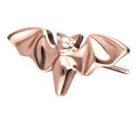 PIERCINGLINE Piercing Push Fit PIN con inserto in titanio con perno a pressione a forma di farfalla, oro rosa, nero, oro, argento