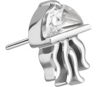 PIERCINGLINE Piercing Push Fit PIN inserti in titanio con perno a pressione QUALLE, colore oro, argento