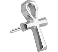 PIERCINGLINE Piercing Push Fit PIN inserti in titanio con perno push pin ANKH, colore oro, argento