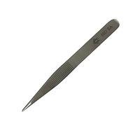 Piergiacomi - 00D SA Pinzetta con punte spesse piatte - Con zigrinatura interna e sulla presa - Lunghezza 120mm - 4 3/4"