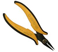 Piergiacomi - PN2004 Pinza Corta con Becchi Piatti Lisci - Lunghezza Punta 16 mm, Lunghezza Totale Utensile 146, Punta Spessore 3 x 1 mm - Testa Media - Arancione - Made in Italy