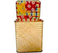 Pierluigi Enzo Cestone Vimini Cuscino 43x33 h 56 - 20782