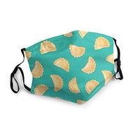Pierogi Varenyky Pelmeni Maschera Viso Riutilizzabile E Alla Moda Anti-Polvere Collo Ghetta Passamontagna Antivento Protezione Bocca Stampa Bocca