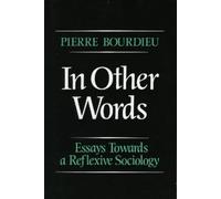 Pierre Bourdieu In Other Words (Tascabile)