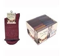 PIERRE CARDIN 12 PAIA CALZA DONNA VISCOSA CORTA CRYSTAL