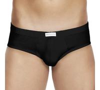 Pierre Cardin 2 Slip Uomo Cotone in Tinta Unita Elasticizzato Intimo Underwear Mutande in Confezione Bipack Biancheria Intima - Bianco, Nero, Grigio Melange e Blu MOD. 2PCU103 (Nero, XL)