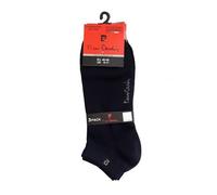 Pierre Cardin 6 paia calzin in cotone filo di scozia, uomo e donna, taglia 40-46 e 35-41, colore nero (40-46, NERO)