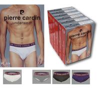 PIERRE CARDIN. 6 Slip uomo, Cotone, Elastico esterno. Underwear - PC324.