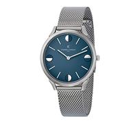 NUOVA Orologio Pierre Cardin Unisex Argento Pigalle Half Moon CPI.2013