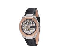 Pierre Cardin Black Leather Dress Watch