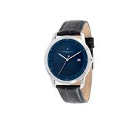 Pierre Cardin Black Leather Dress Watch