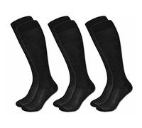 PIERRE CARDIN CALZA LUNGA, TG42/44, NERO, FILO SCOZIA, CONF DA 6 PAIA DI CALZE