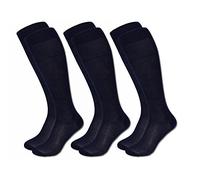 Pierre Cardin Calza lunga Uomo, TG42/44, Blu notte, FILO SCOZIA, scatola 6 PAIA