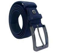 Pierre Cardin Cintura Uomo in Pelle, Confezione Regalo, Dimensioni Regolabili 120/135 (BLU)