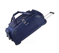 Pierre Cardin CL769 - Borsone leggero e grande con rotelle, resistente alle sollecitazioni, con rotelle e opzioni di trasporto, borsa da viaggio con ruote, Nero, Medium Navy 26", Custodia a rullo